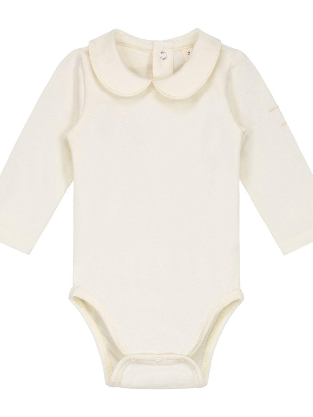 Gary Label Baby Collar Onesie | Cream